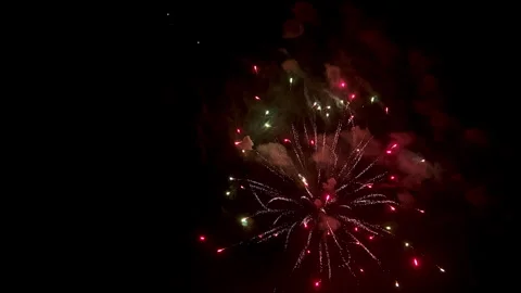 Holiday. Night fireworks 库存影片 309118317
