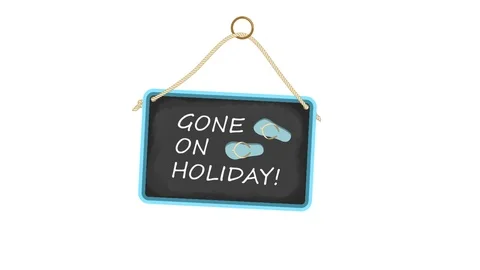 Holiday notice 库存影片 108535843