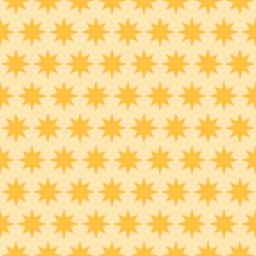 Holiday orange star seamless pattern. Vector illustration 스톡 일러스트