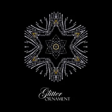 Holiday paillettes decoration Stock Illustration