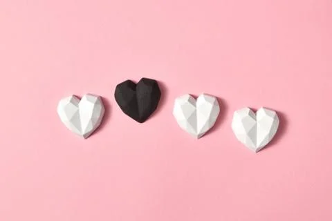 Holiday pattern with plaster small hearts. Стоковые фото