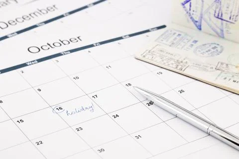 Holiday planning Stock Photos