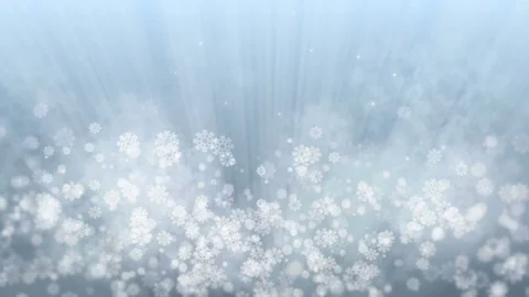 Holiday Rays with Glittering Star and Snowflakes Stock Footage 81525833