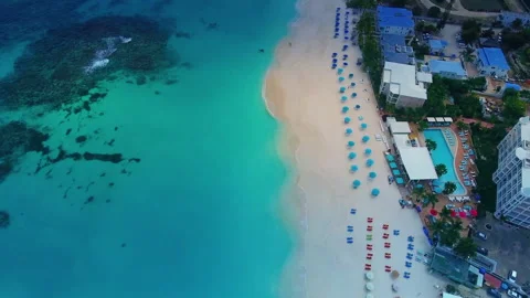 Holiday resort by the beach Stock Footage 146654720