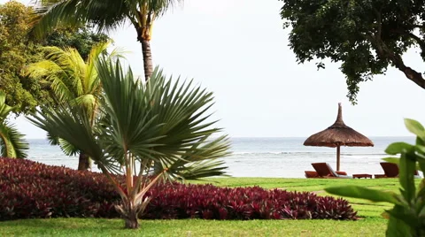 Holiday resort on Mauritius Video stock 1073509