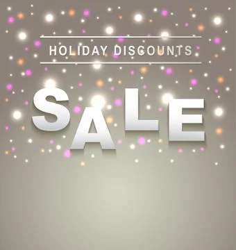 Holiday sale background Stock Illustration