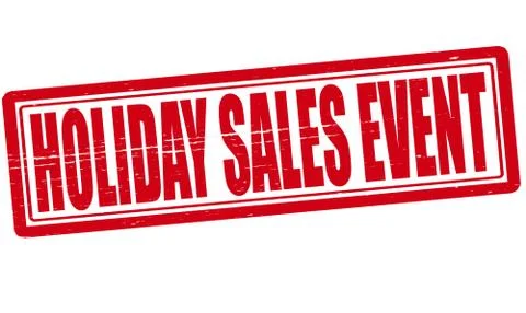 Holiday sales event Stock Illustration