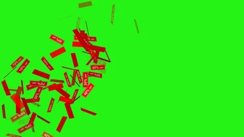 Holiday sales - loop, green screen, 4K Stock Footage 96155803