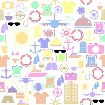 Holiday seamless pattern background icon. 스톡 일러스트