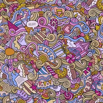Holiday seamless pattern 스톡 일러스트