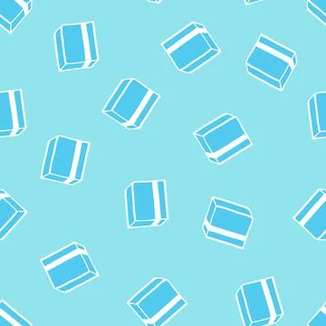 Holiday seamless pattern with present on color background. Vector illustration Stock Illustration