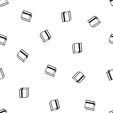 Holiday seamless pattern with present on white background. Vector illustration Stock Illustration