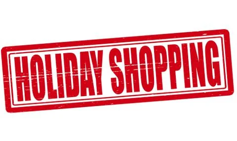 Holiday shopping Stock Illustration