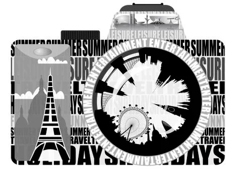 Holiday snaps Stock Illustration