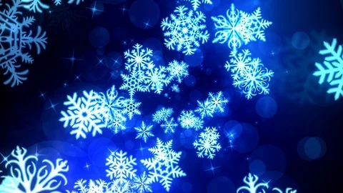 Holiday Snow Flakes Stock Footage 92337997