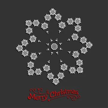 Holiday snowflake Stock Illustration