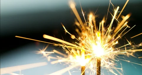Holiday Sparklers Stock Footage 107990032