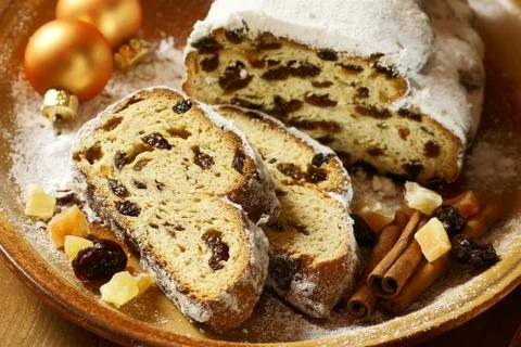 Holiday stollen Stock Photos