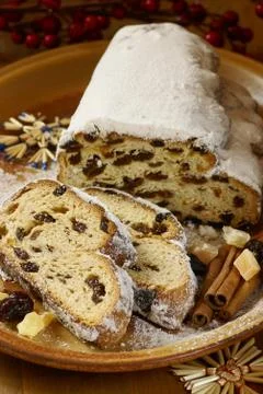 Holiday stollen Stock Photos
