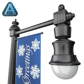 Holiday Street Lamp 1 3D Model