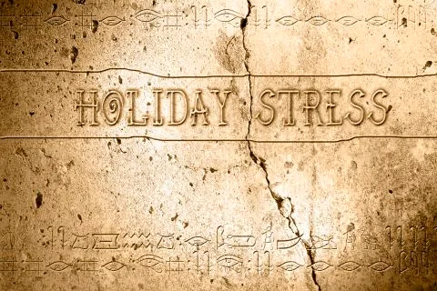Holiday stress Stock Illustration
