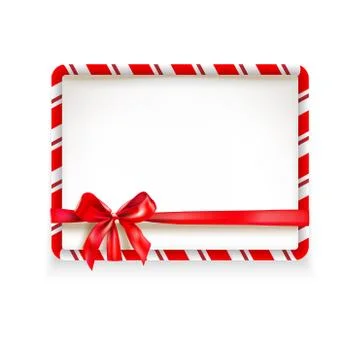 Holiday stripe frame-02 Stock Illustration
