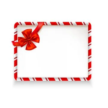 Holiday stripe frame-06 Stock Illustration