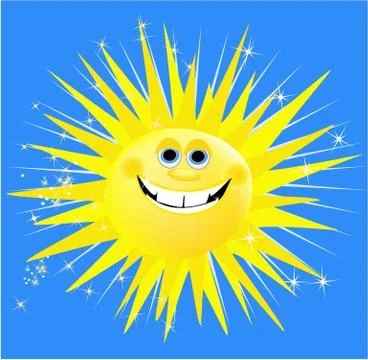 Holiday sun Stock Illustration