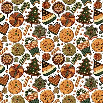 Holiday sweets Stock Illustration