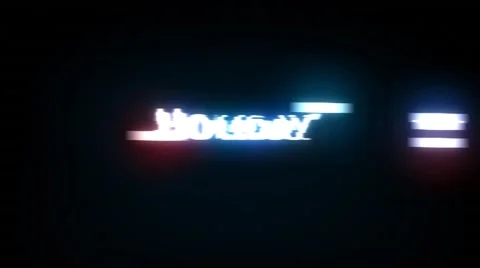 Holiday Text Animation Stock Footage 66112902