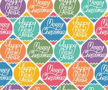 Holiday texture with lettering Stock Illustration