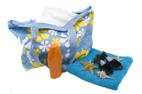 Holiday  time-set for beach Foto stock
