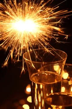 Holiday toast Stock Photos