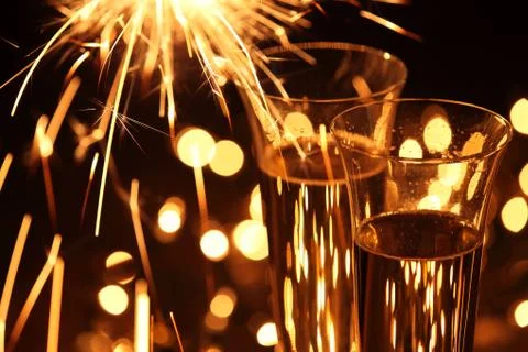 Holiday toast Stock Photos