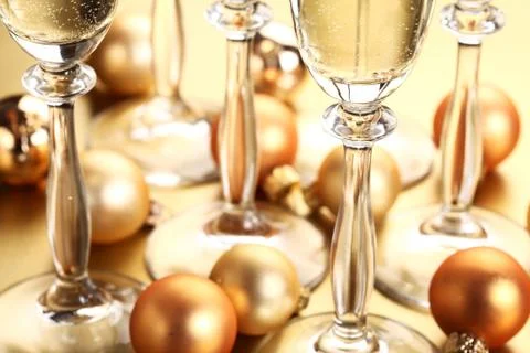 Holiday toast Stock Photos
