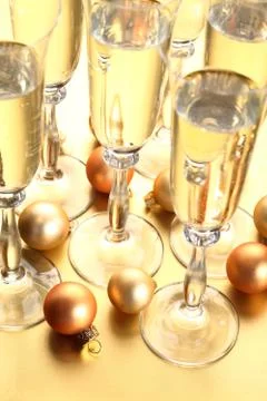 Holiday toast Stock Photos