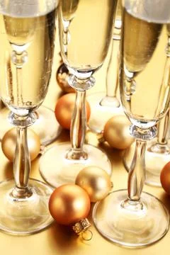 Holiday toast Stock Photos