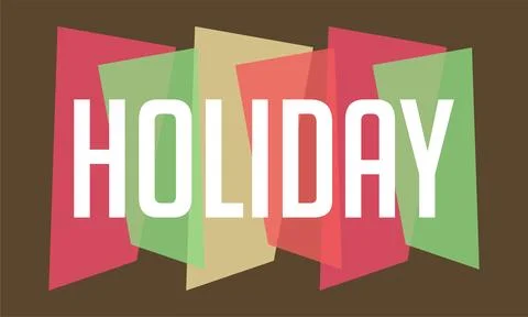 Holiday Vector Illustration Design Template Stock Illustration