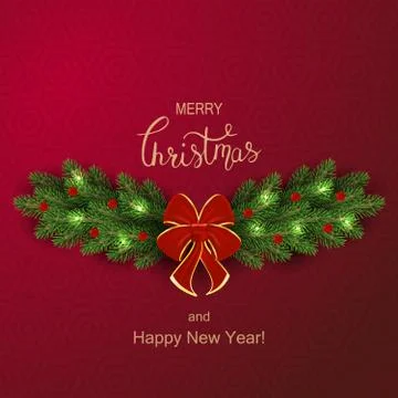 Holiday Vector Lettering background. Merry Christmas concept Stock Illustration