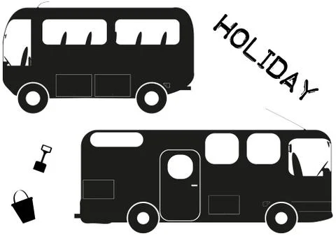Holiday Vehicles Stock Illustration