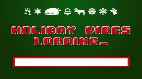 Holiday Vibes Loading Motion Graphic Stock Footage 321956149
