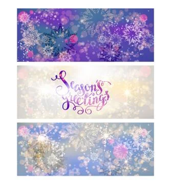 Holiday winter greetings Stock Illustration
