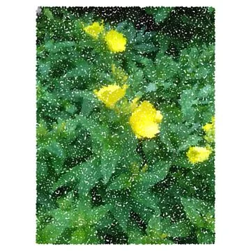 Holiday yellow flowers background. Vector. Stock Illustration