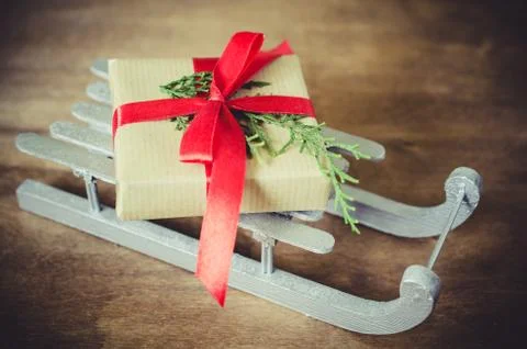 Holidays Background with Christmas Composition. Stock Photos