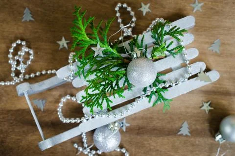 Holidays Background with Christmas Composition. Stock-Fotos