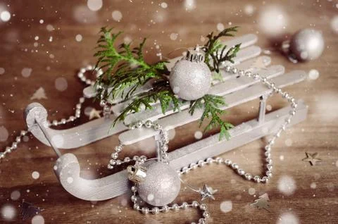 Holidays Background with Christmas Composition. Stock Photos