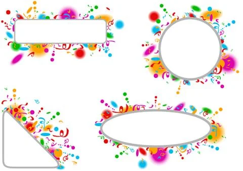 Holidays Banner Set Stock Illustration