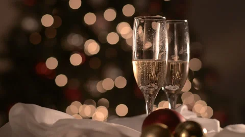 Holidays champagne Stock Footage 31628049