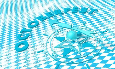 Holidays compass concept Stock Illustration