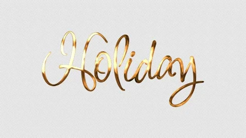 Holidays greeting animation text Stock Footage 227328712